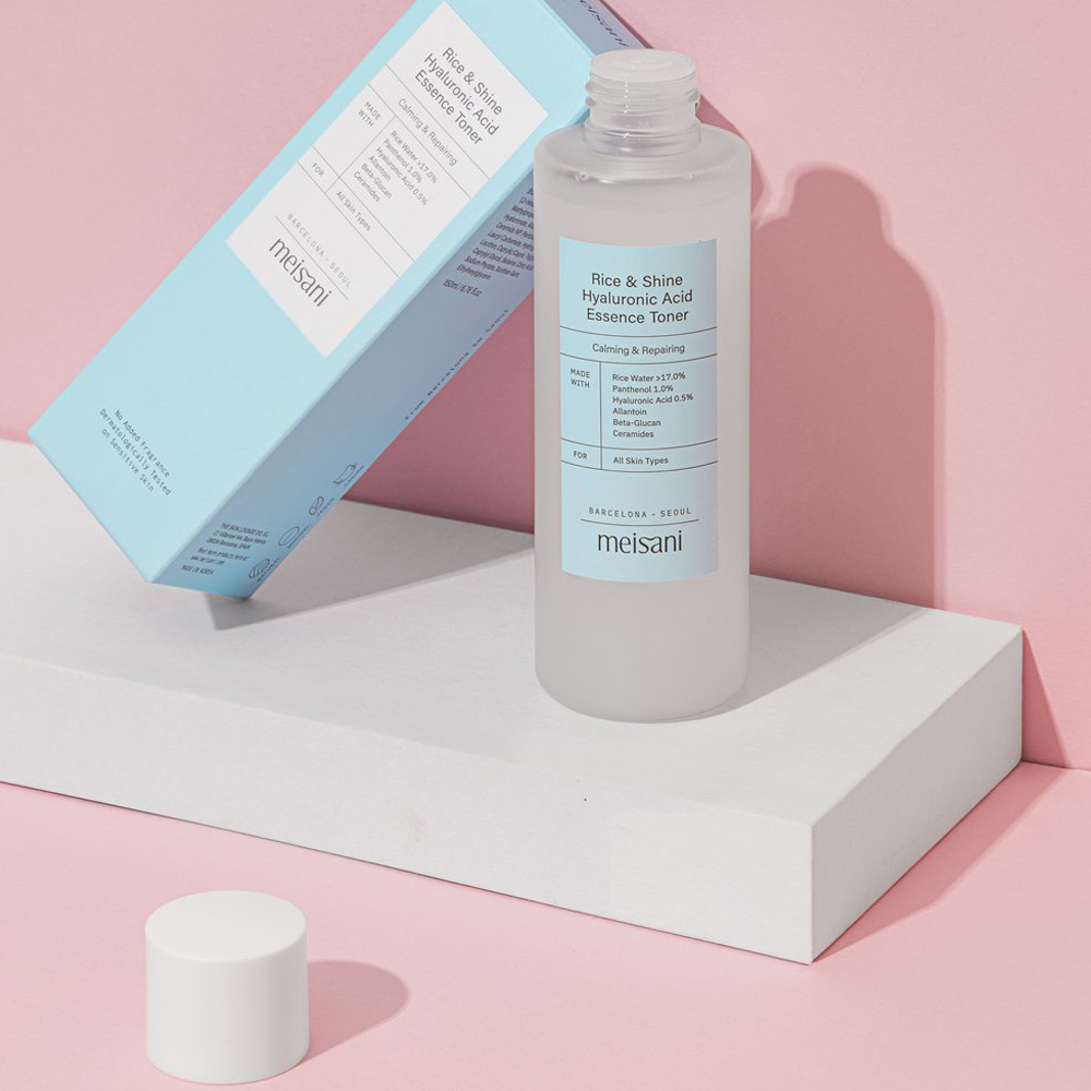 Meisani Rice & Shine Hyaluronic Acid Essence Toner moonbear Cosmetics