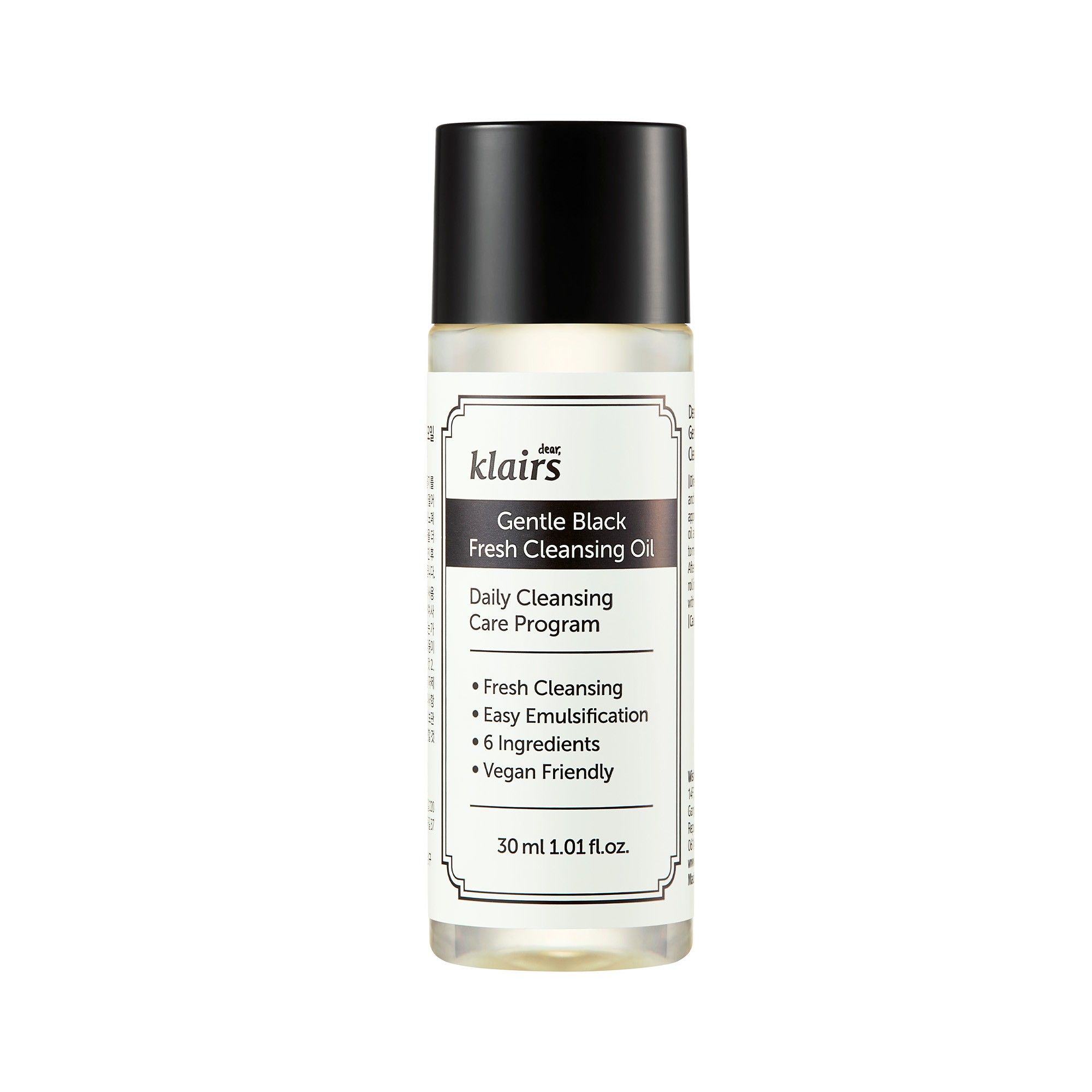 Klairs Gentle Black Fresh Cleansing Oil (Travel size)