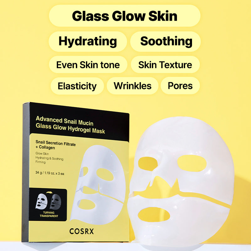 COSRX Advanced Snail Mucin Glass Glow Hydrogel Mask – Bild 6