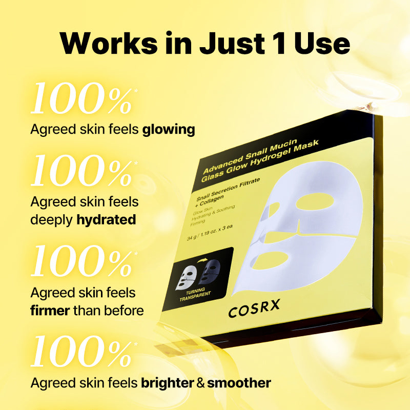COSRX Advanced Snail Mucin Glass Glow Hydrogel Mask – Bild 5
