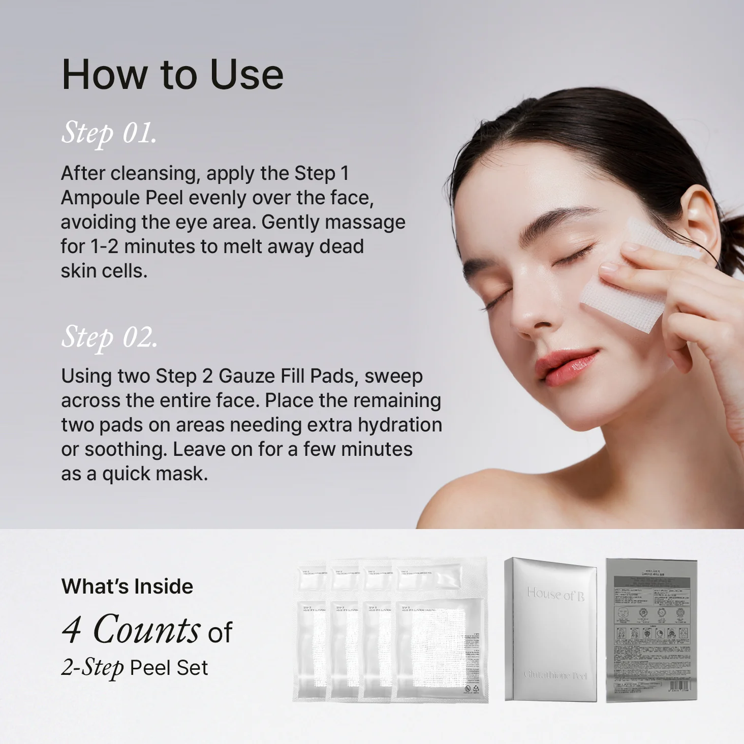 House of B Glutathione Peel (4er Set) – Bild 7