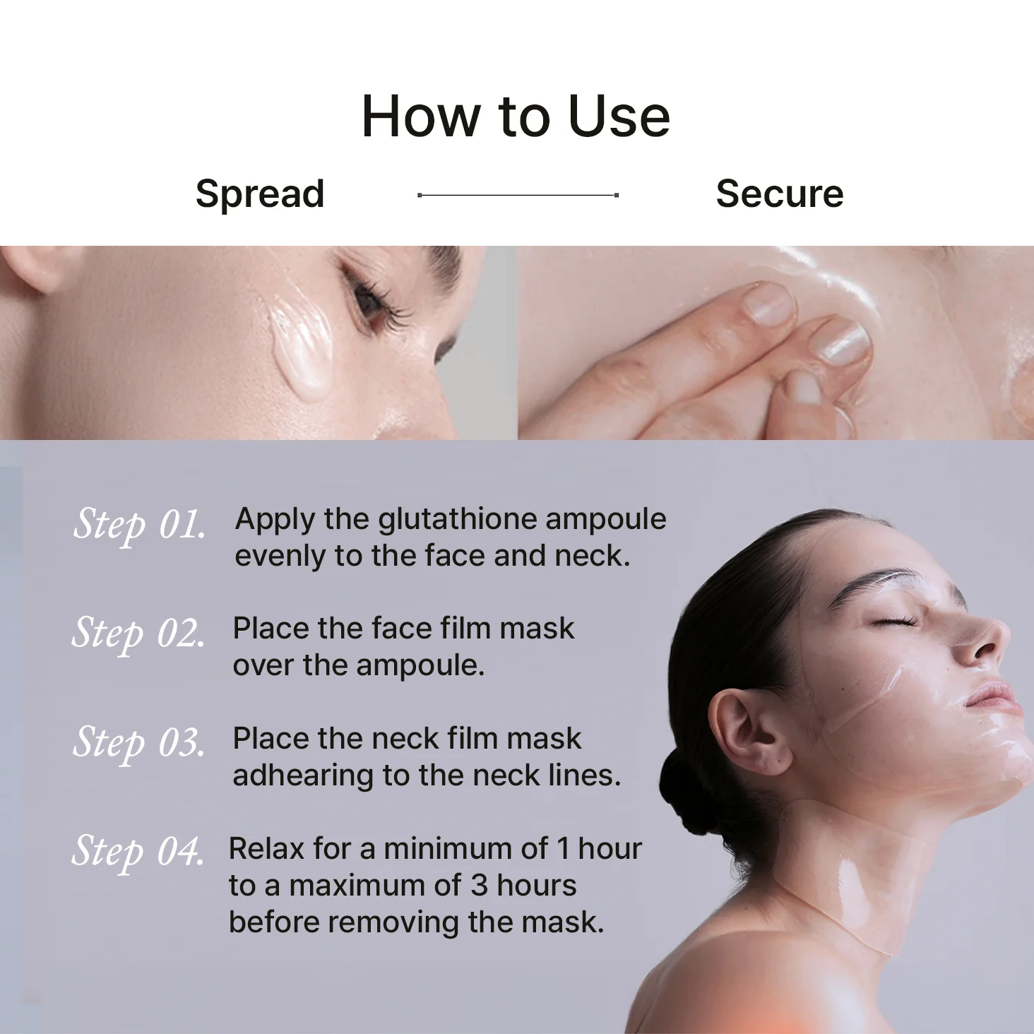 House of B Glutathione Neck Film (5er Set) – Bild 4